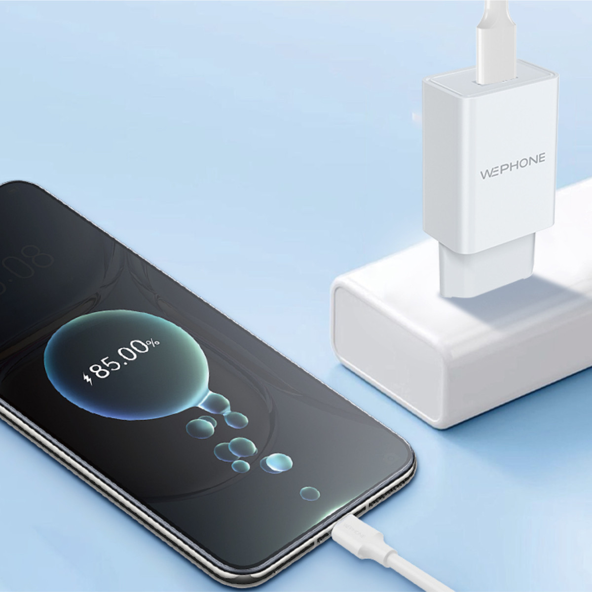 kit Cargador de Pared Wephone WA03 USB-A 12W +...