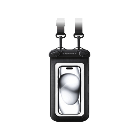 Funda Impermeable Acuática Universal WW01 - Certificación IPX8 sumergible 30m – Color Negro