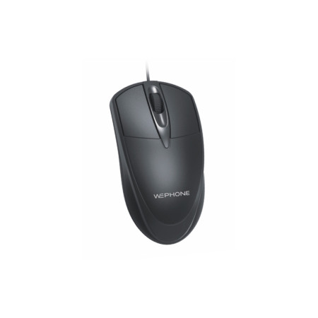 Ratón Ergonómico con Cable Wephone WI01 – Sensor Óptico 1000 DPI y Conexión USB-A