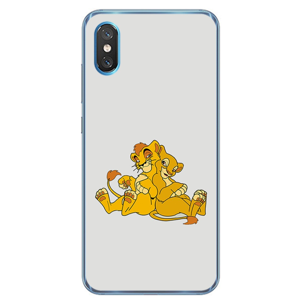 Funda Gel Tpu para Xiaomi Mi 8 Pro diseño Leones Dibujos