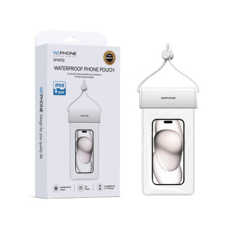 Funda Impermeable Acuatica WW02 - Certificación IPX8 30m con Cordón Ajustable