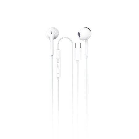 Auriculares con Cable Wephone WE02 – Conector USB-C para Móviles y Tablets Blanco