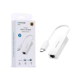 Adaptador de Red Wephone WG19 – USB Tipo C a RJ45 100Mbps...