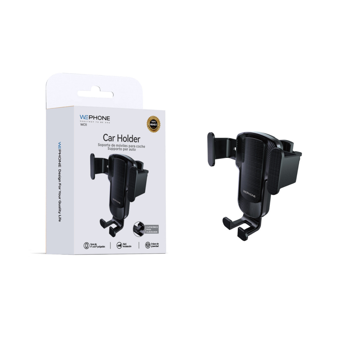 Soporte de Coche por Gravedad Wephone WC11 –...