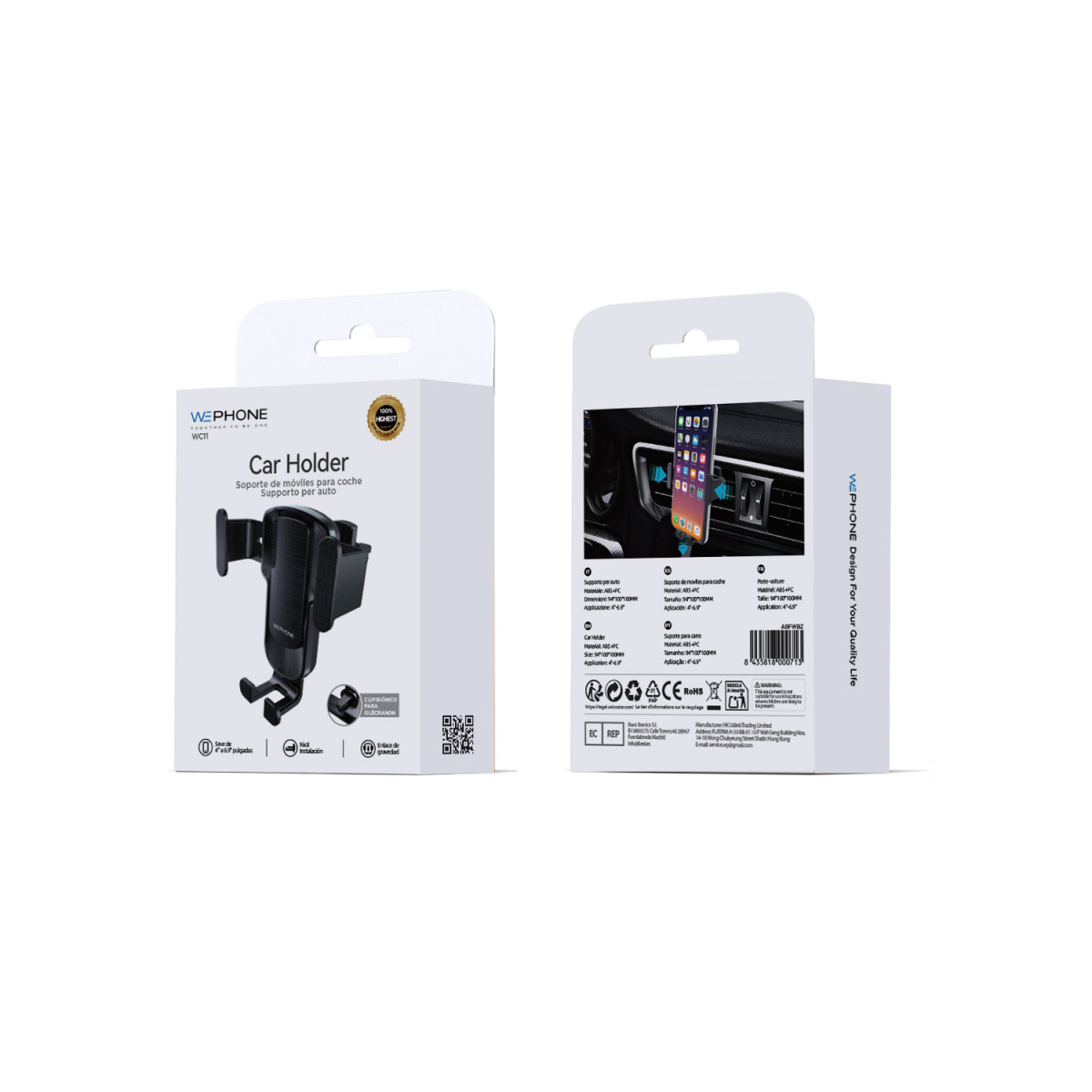 Soporte de Coche por Gravedad Wephone WC11 –...