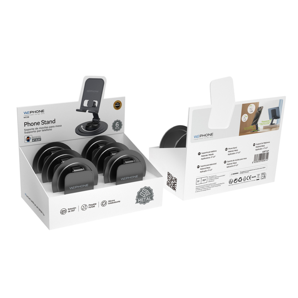 Soporte de Escritorio Metálico Wephone WC08 –...