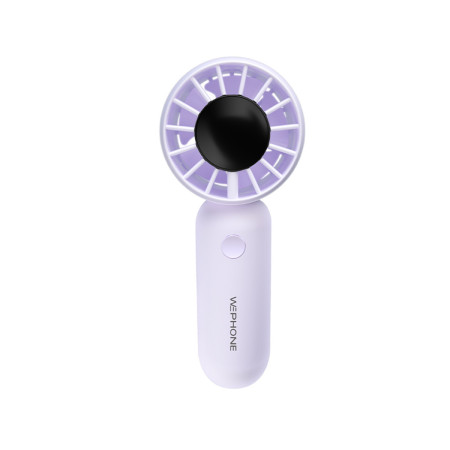 Mini Ventilador de Mano Portátil Wephone WN01 – Morado con 3 Niveles,Batería de 500mAh y Ultra Ligero (71g)
