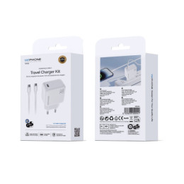 Kit Cargador de Pared Wephone WA05 GaN USB-C 20W + Cable... 2