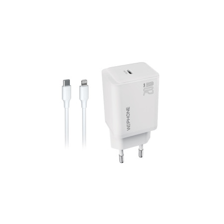 Cargador USB-C de 20W + Cable USB-C a Lightning (1m) - WA21