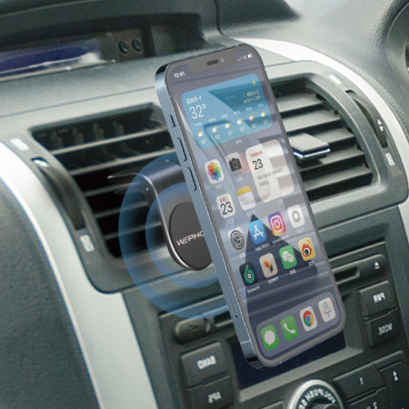 Soporte Magnético para Coche Wephone WC01 – Clip Universal para Rejilla,Metálico,Negro