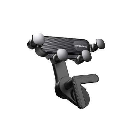 Soporte de Coche por Gravedad Wephone WC10 – Ajuste Automático,Sujeción en 5 Puntos,Negro