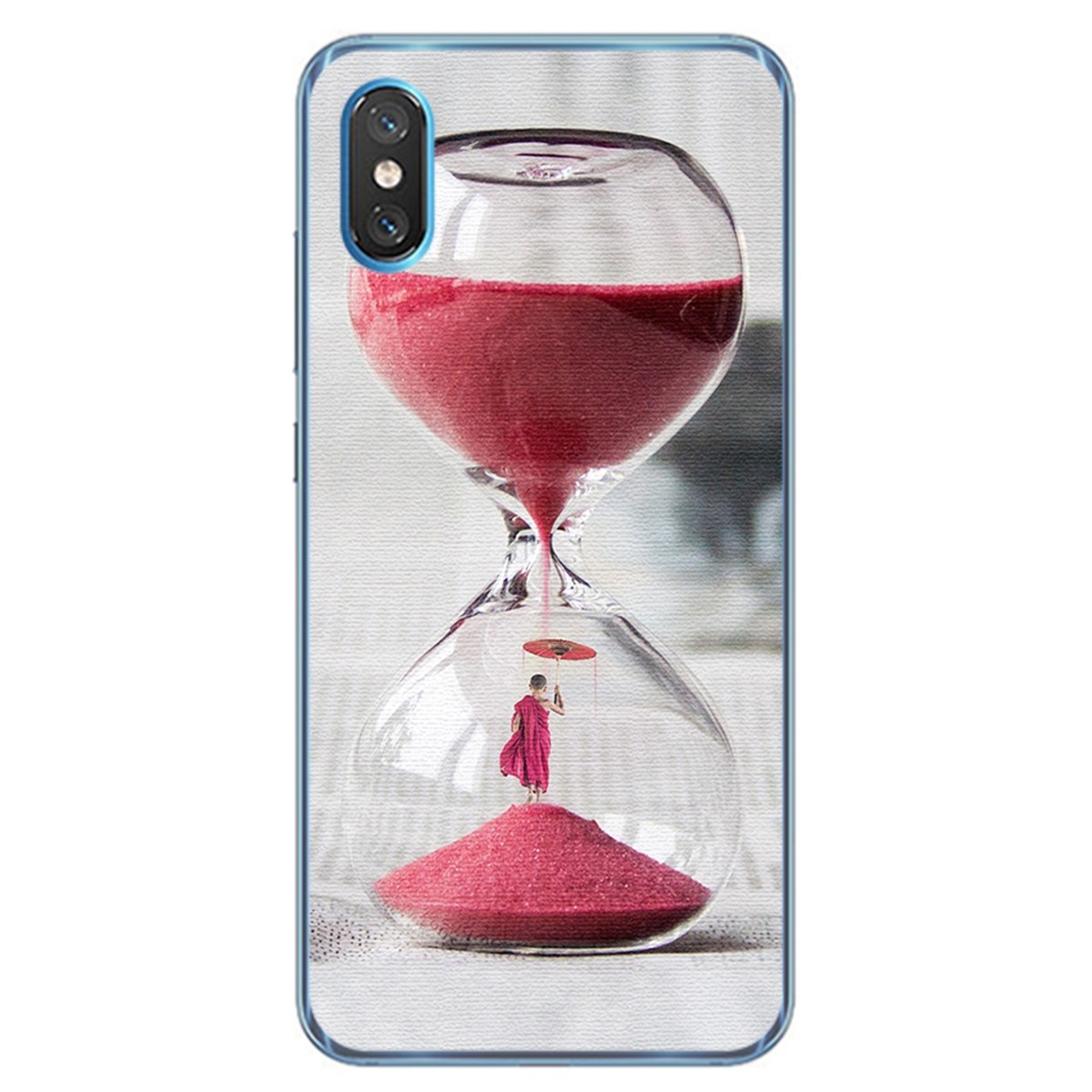 Funda Gel Tpu para Xiaomi Mi 8 Pro diseño Reloj Dibujos