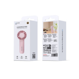Mini Ventilador de Mano Recargable Wephone WN02 Rosa – 3... 2