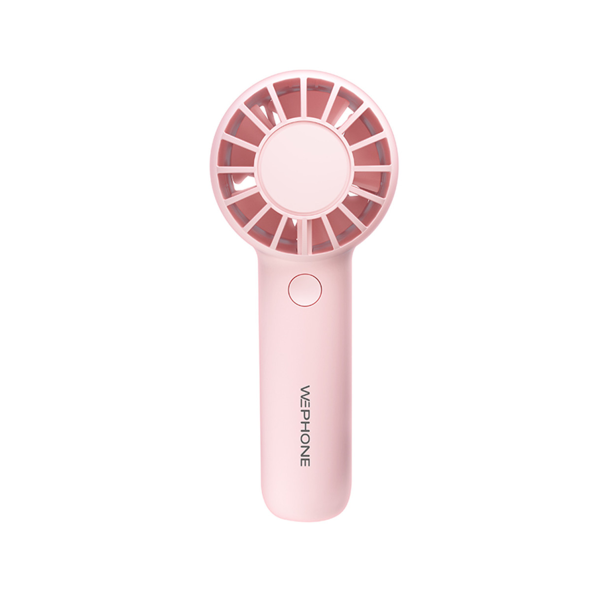 Mini Ventilador de Mano Recargable Wephone WN02 Rosa – 3 Niveles,1200mAh y Ergonómico de Alto Rendimiento