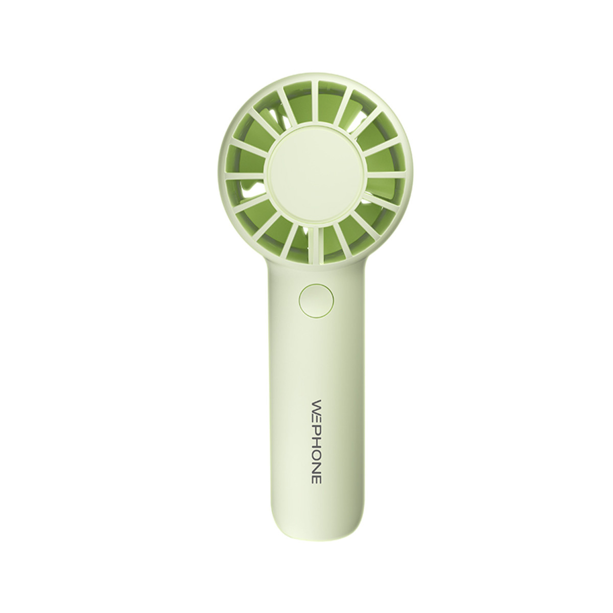 Mini Ventilador de Mano Recargable Wephone WN02 Verde – 3 Niveles,1200mAh y Ergonómico de Alto Rendimiento