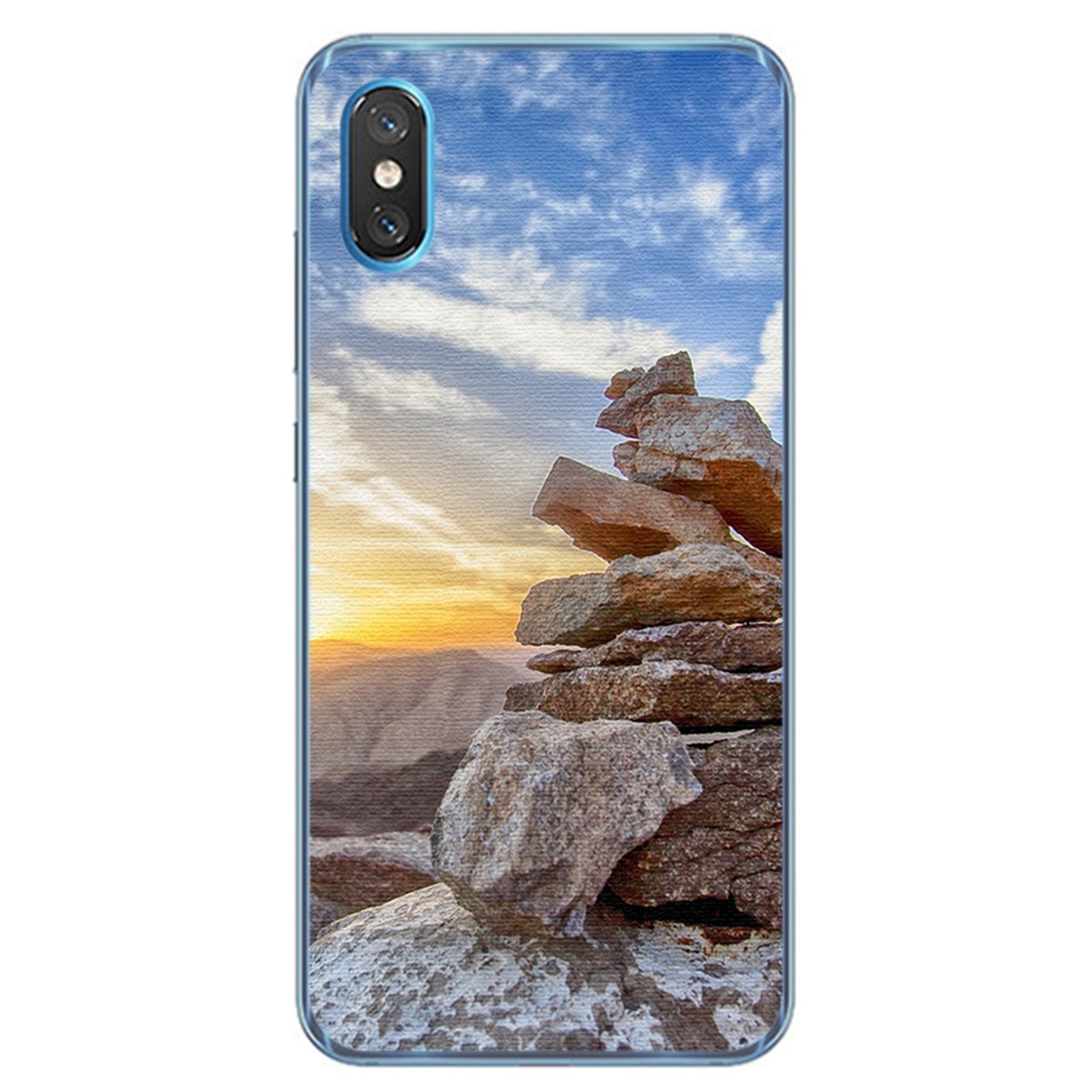 Funda Gel Tpu para Xiaomi Mi 8 Pro diseño Sunset Dibujos