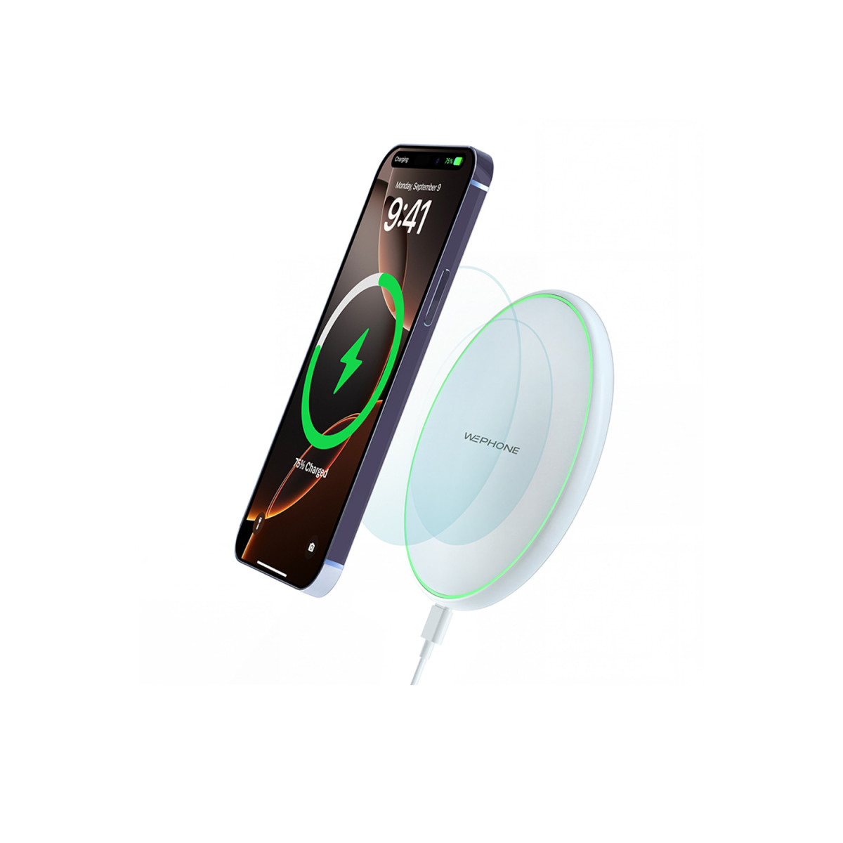 Cargador Inalámbrico Ultra Delgado Wephone WA34...