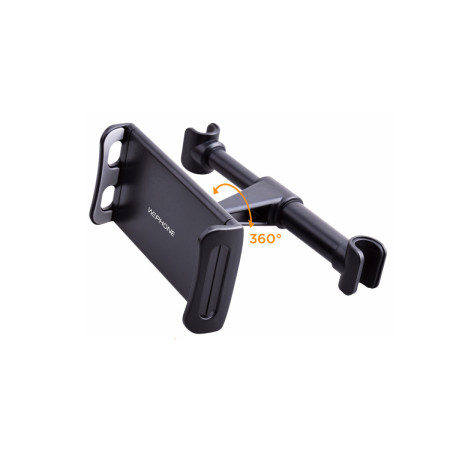 Soporte para Reposacabezas de Coche Wephone WC13 – Rotación 360°,Universal para Tablets y Móviles,Negro