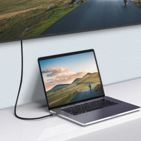 Cable Pro Wephone WD15 USB-C a USB-C – PD 100W / 10Gbps / 4K Video / 1.5m Gris Espacial