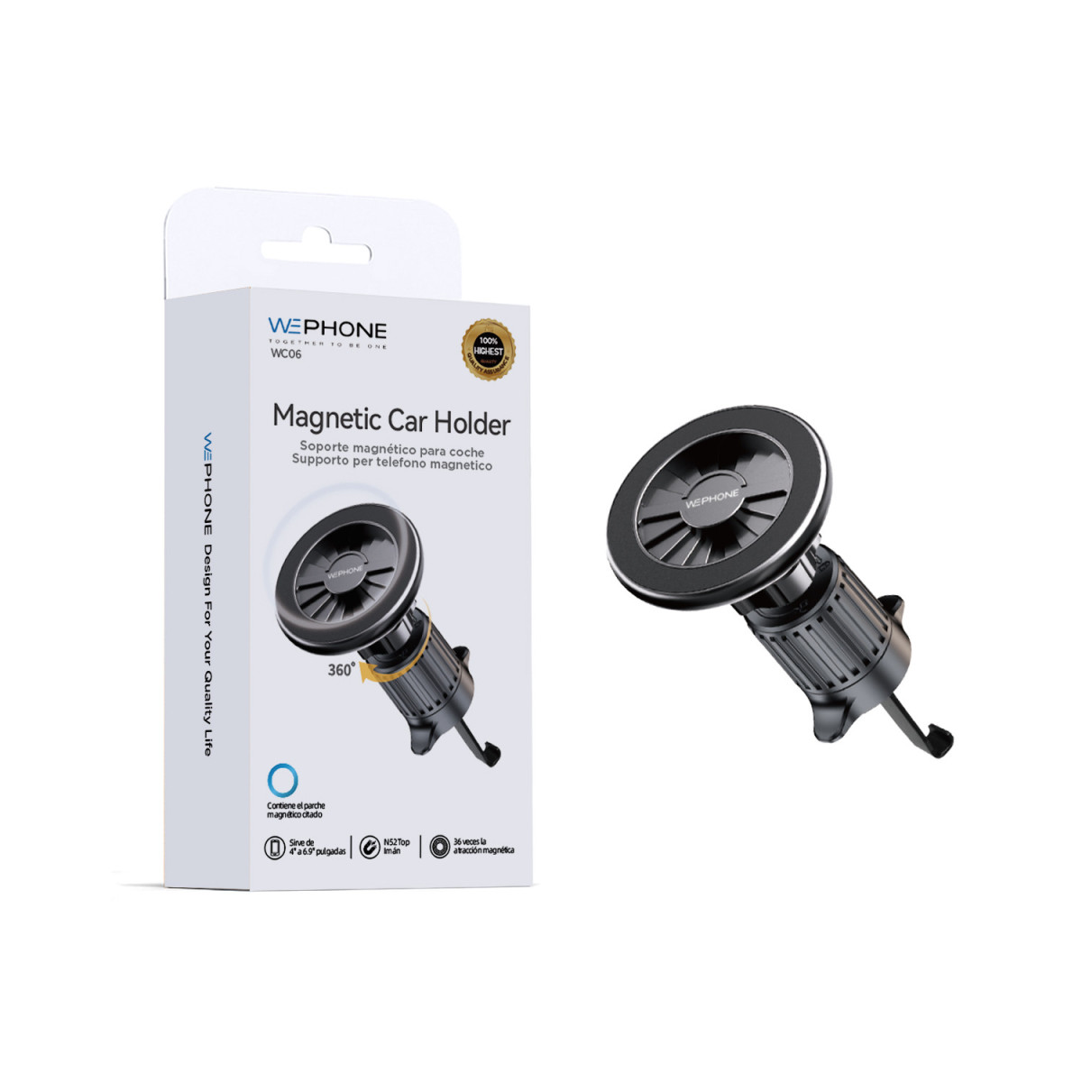 Soporte Magnético para Coche Wephone WC06 –...