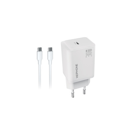 Cargador USB-C de 30W + Cable USB-C a USB-C (1m)- WA23