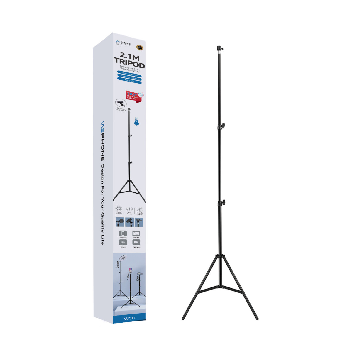 Trípode Profesional Wephone WC17 – Extensible...