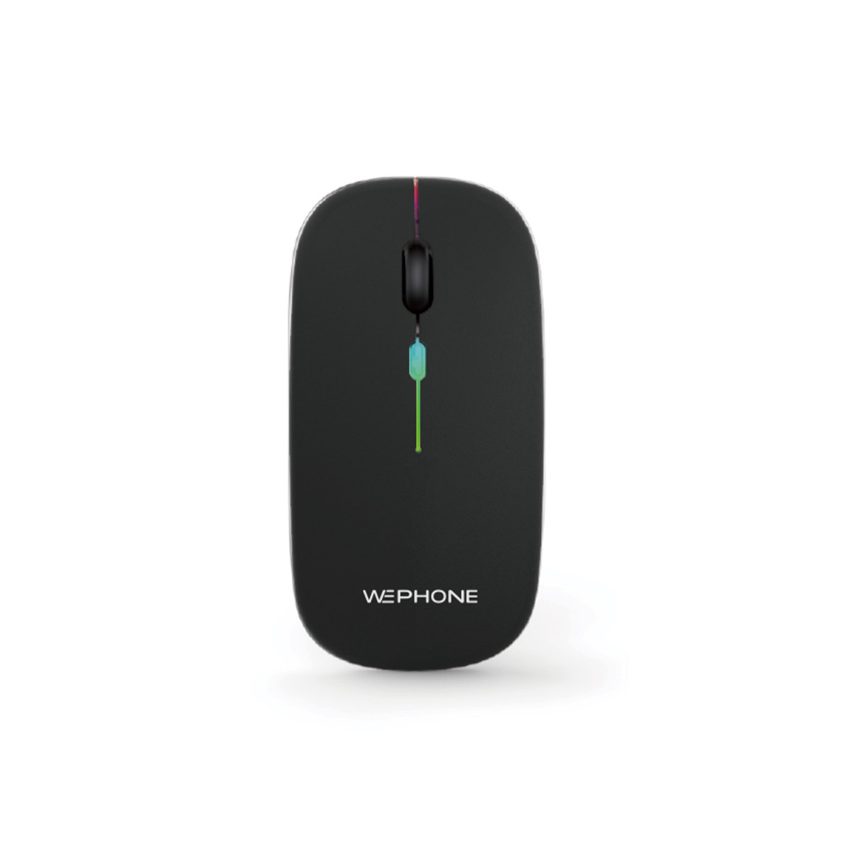 Ratón Inalámbrico Dual Wephone WI02 Negro – Bluetooth 5.1 + 2.4G con Luces RGB