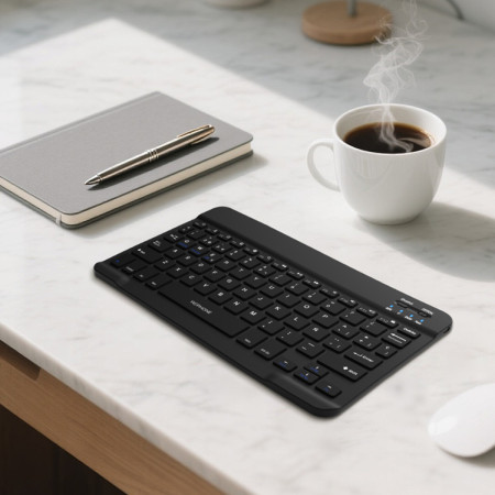 Teclado Inalámbrico de 10 Pulgadas Wephone WO02 – Bluetooth 5.1 Pro,Recargable por USB-C,Spanish Version Ultra Slim