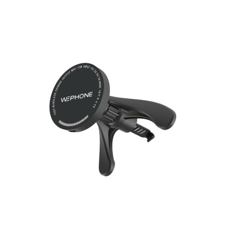 Soporte de Coche con Carga Inalámbrica Rápida 15W Wephone WC21 – Rejilla de Aire,Rotación 360°,Magnético