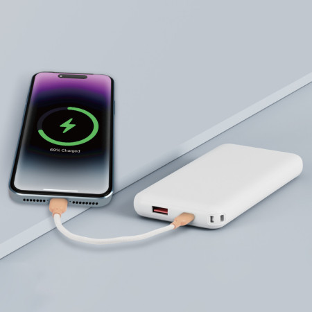 Power Bank Wephone WF02 10000mAh – Carga Súper Rápida 22.5W con Cables Integrados