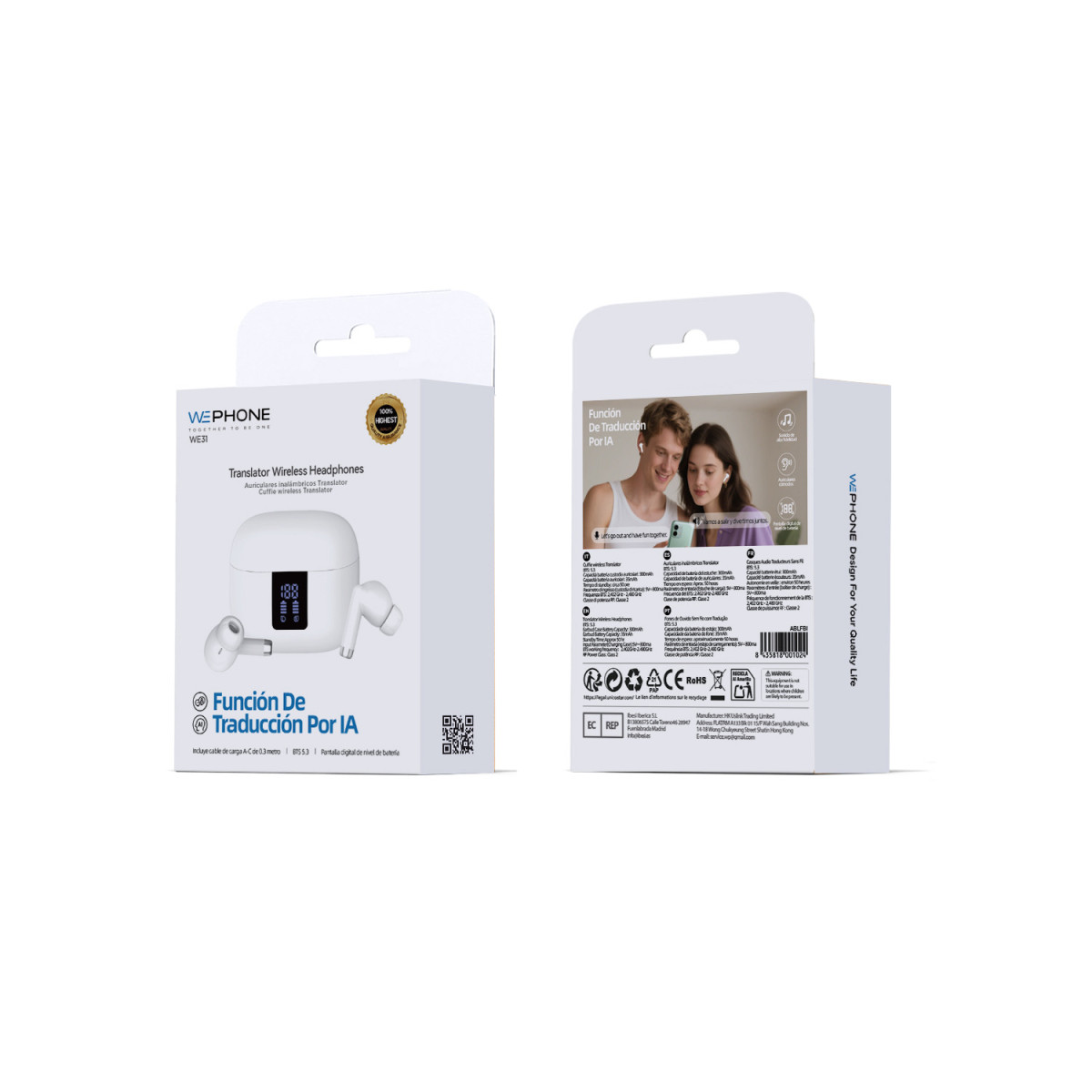 Auriculares Inalámbricos Wephone WE31 con...