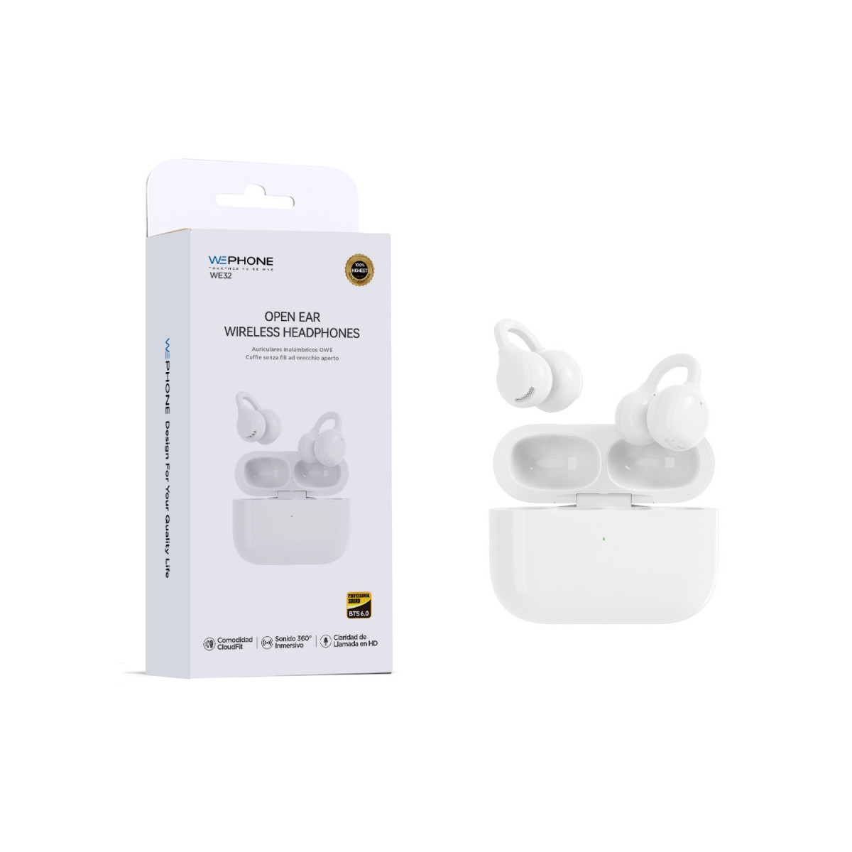 Auriculares Inalámbricos Wephone WE32 Open Ear...