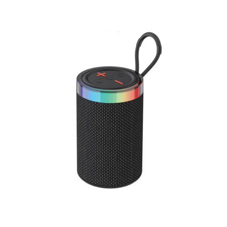 Altavoz Inalámbrico WM05 - Revestimiento de Tela con Anillo RGB y Sonido 5W