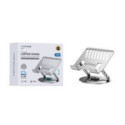 Soporte Metálico para Portátil Wephone WC16 – Elevador Ergonómico,Base Giratoria 360°,Plata