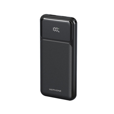 Power Bank Wephone WF07 10000mAh – Super Fast Charging 22.5W,Pantalla Digital y Doble Cable Integrado (IPX / Tipo-C)