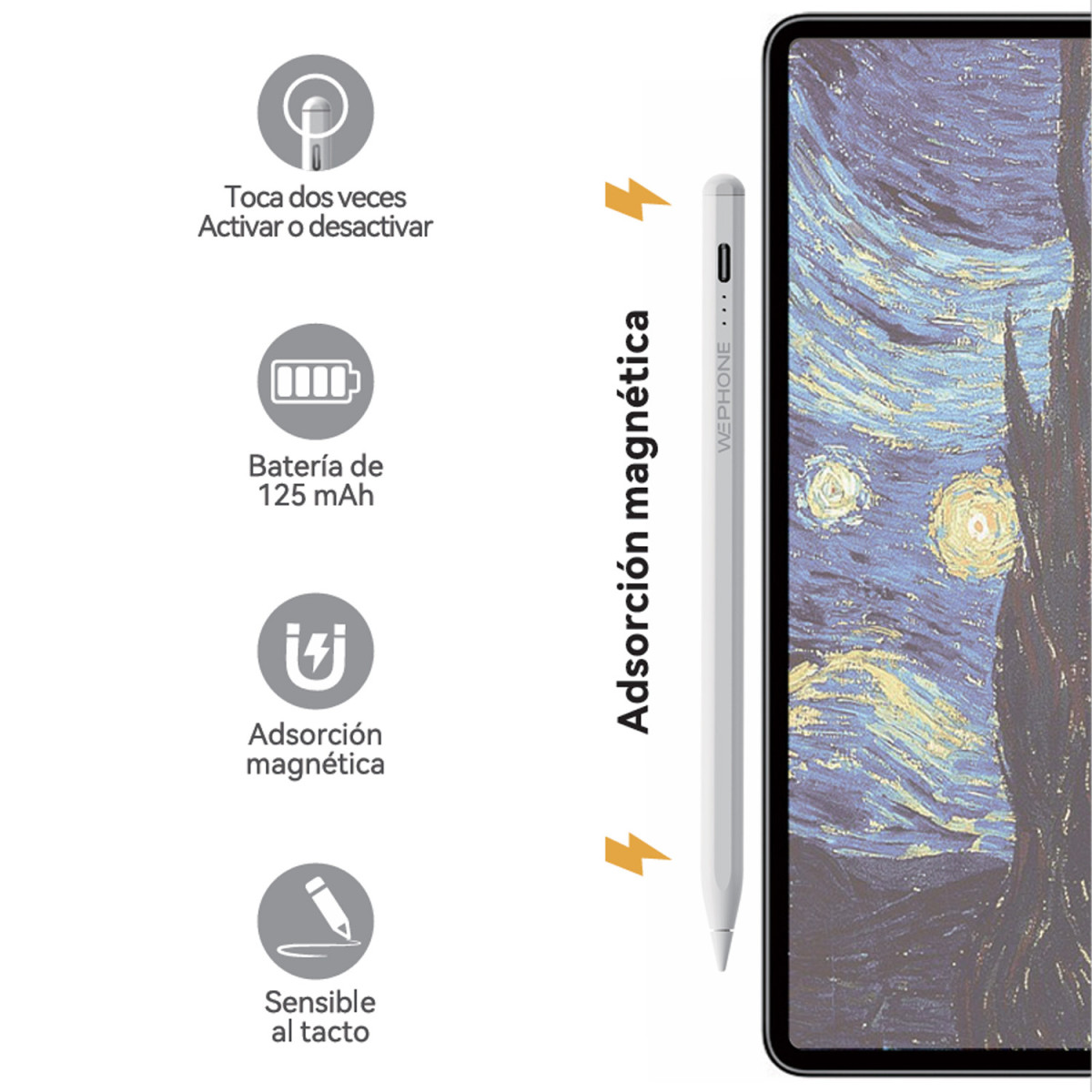Lápiz Capacitivo Activo Wephone WH01 – Batería...