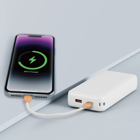 Power Bank Wephone WF03 20000mAh – Carga Súper Rápida 22.5W con Cables Integrados