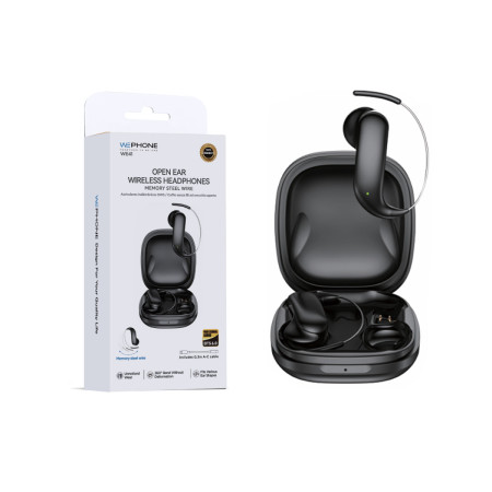 Auriculares OWS Wephone WE41 Open-Ear – Bluetooth 6.0,Cable de Acero con Memoria y Diseño Ergonómico Adaptable