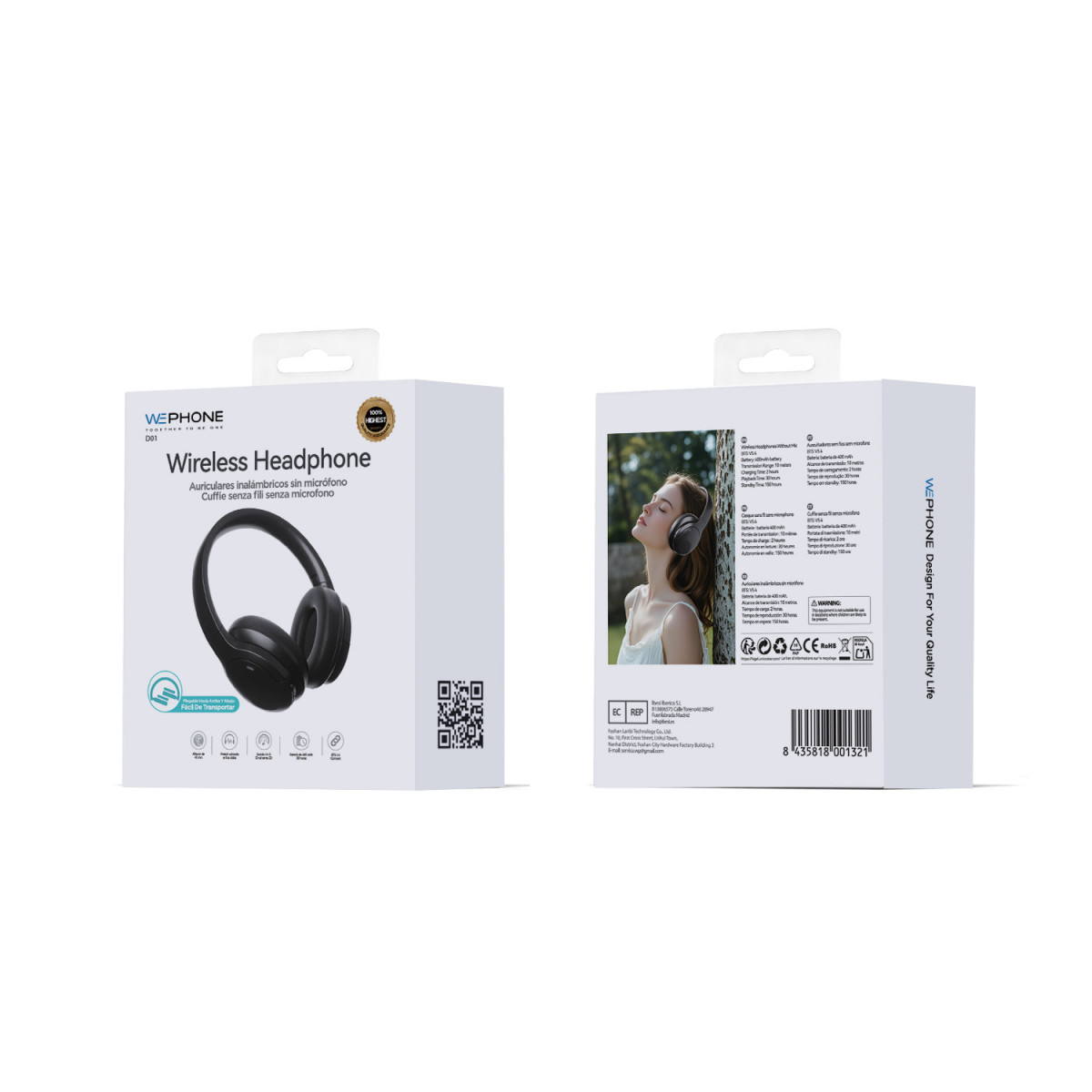 Auriculares Inalámbricos Wephone D01 – Wireless...