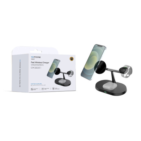 Estación de Carga Inalámbrica Wephone WA31 3 en 1 – MagSafe,Apple Watch y AirPods