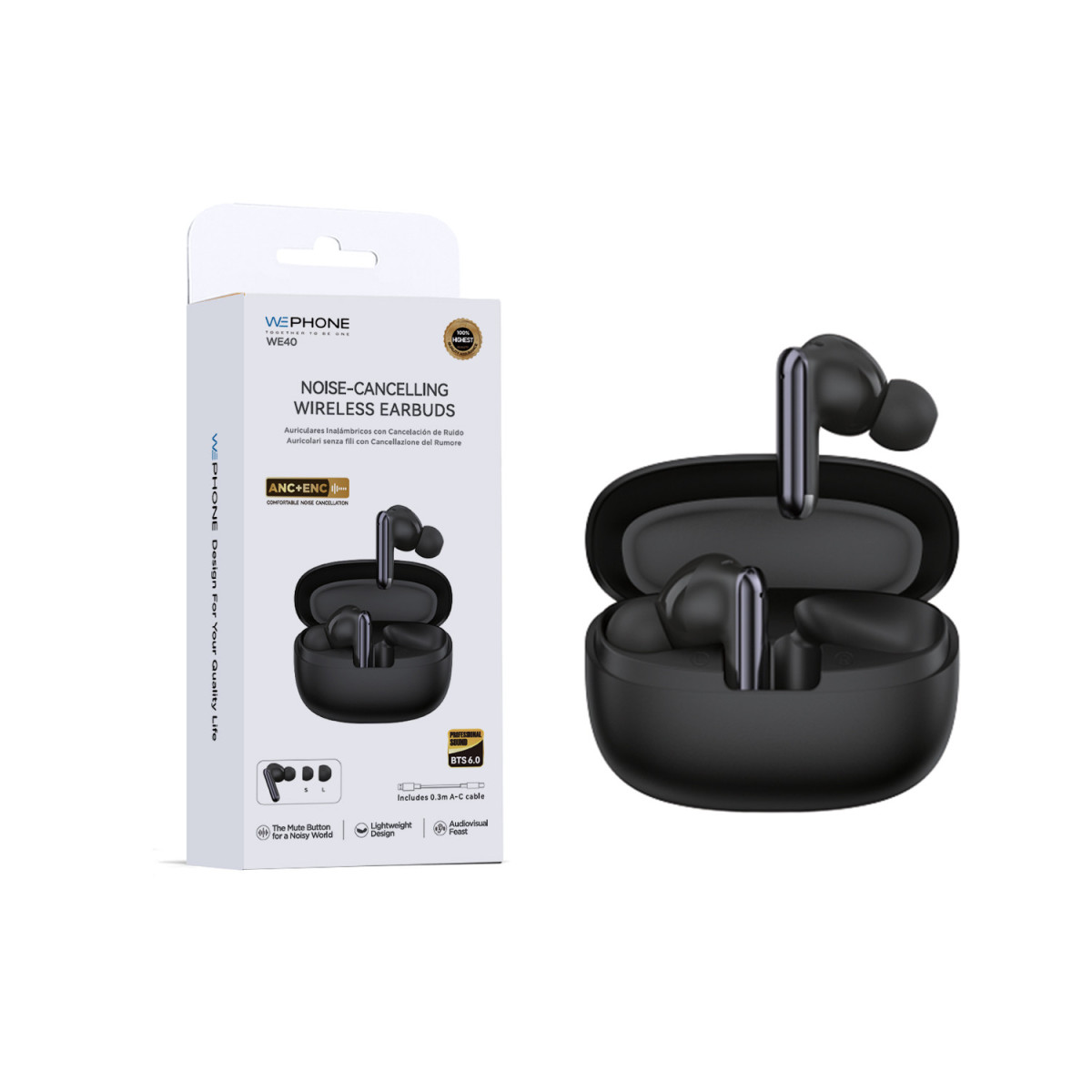 Auriculares TWS Wephone WE40 con Cancelación de...