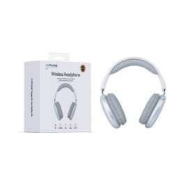 Auriculares Inalámbricos Wephone D02 – Audio 3D · Bluetooth 5.4 con Autonomía de 30 Horas (Plata)