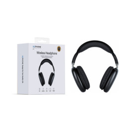 Auriculares Inalámbricos Wephone D02 – Audio 3D · Bluetooth 5.4 con Autonomía de 30 Horas (Negro)