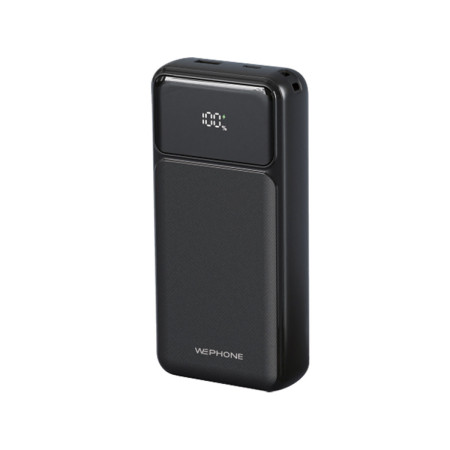 Power Bank Wephone WF08 20000mAh – Super Fast Charging 22.5W,Pantalla Digital y Doble Cable Integrado (IPX / Tipo-C)