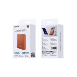 Power Bank Magnético Wephone WF11 10000mAh – Cuerpo de Metal,Carga Inalámbrica 15W y Salida PD 20W - Naranja 2