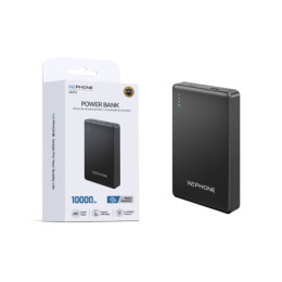Power Bank Magnético Wephone WF11 10000mAh – Cuerpo de Metal,Carga Inalámbrica 15W y Salida PD 20W - Negro