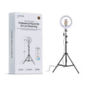 Aro de Luz LED 12” Profesional Wephone WC14 – Trípode 2.1m,3 Tonos de Luz,Control Remoto,Negro