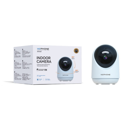Cámara de Seguridad Inteligente WV01 - Full HD,Rotación 355° y Visión Nocturna