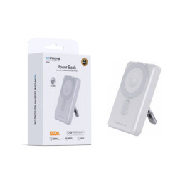 Power Bank Magnética Wephone WF05 10000mAh – Carga Inalámbrica 15W con Soporte Integrado