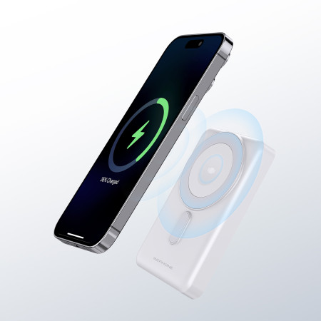 Power Bank Magnética Wephone WF05 10000mAh – Carga Inalámbrica 15W con Soporte Integrado